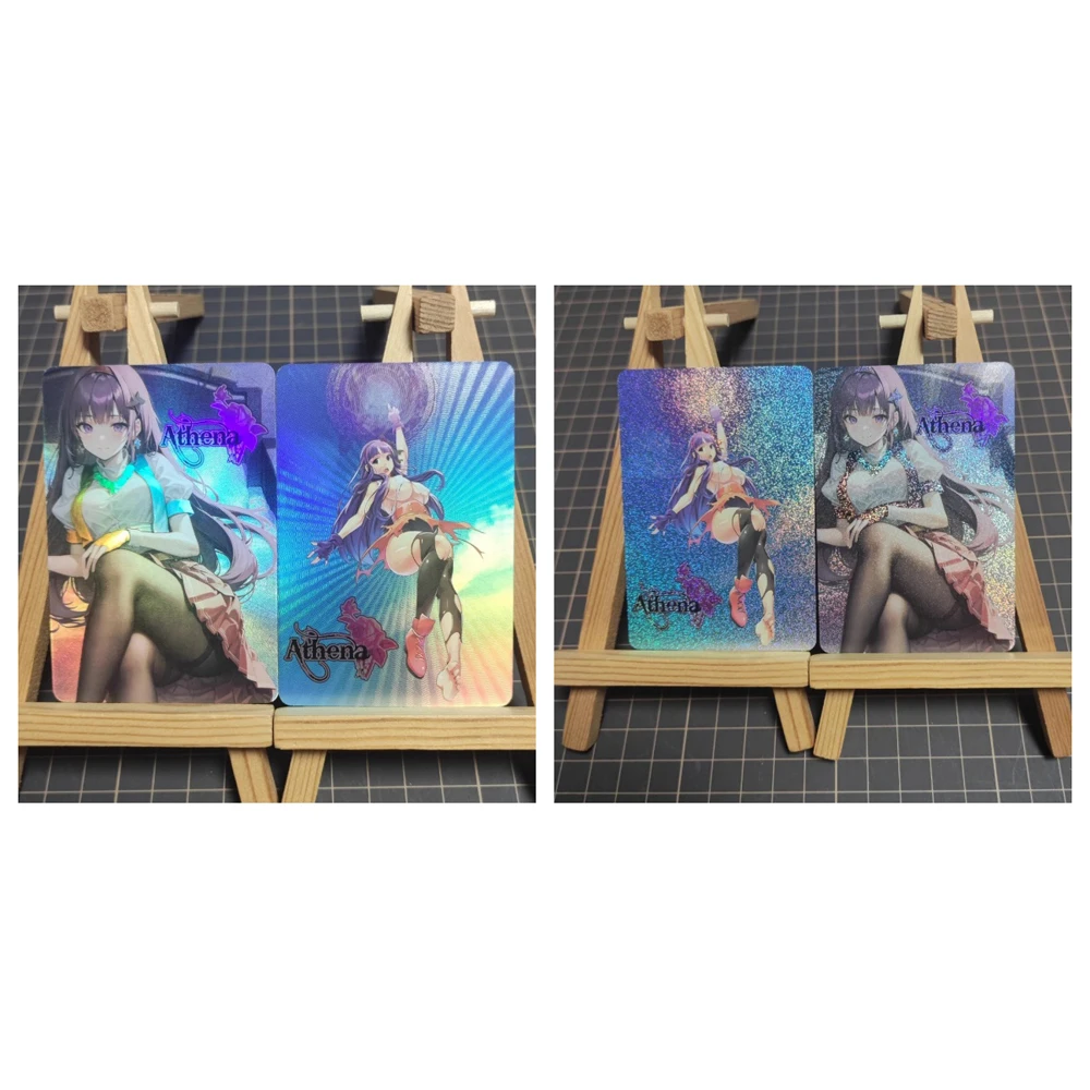 DIY THEKINGOFFIGHTERS Asamiya Athena Flash Card Original Self-made Card Anime Peripheral Game Collection Card Holiday Gift