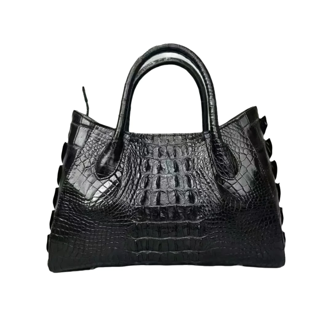2026 new authentic crocodile leather women's handbag real crocodile leather women's fashion one-shoulder cross-body bag