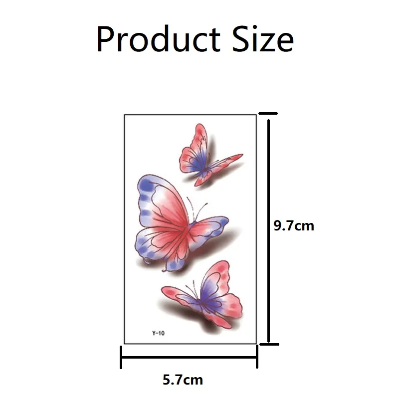 Новинка, 30 шт., татуировки-бабочки, наклейки для детей, водонепроницаемые татуировки для детей, временные поддельные татуировки, женские татуировки, ZS314