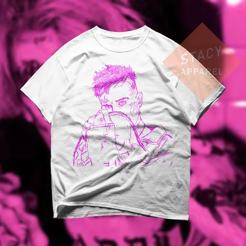 Limited Lil Peep T-shirt - Lil Peep Lineart Custom Tee