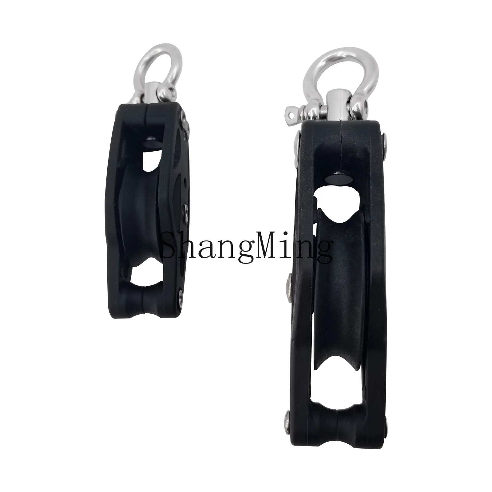 

PYH Black Nylon Pulley Pilates Sailboat Pulley Rope Fittings Boat Marine Pulley Accessories Nylon