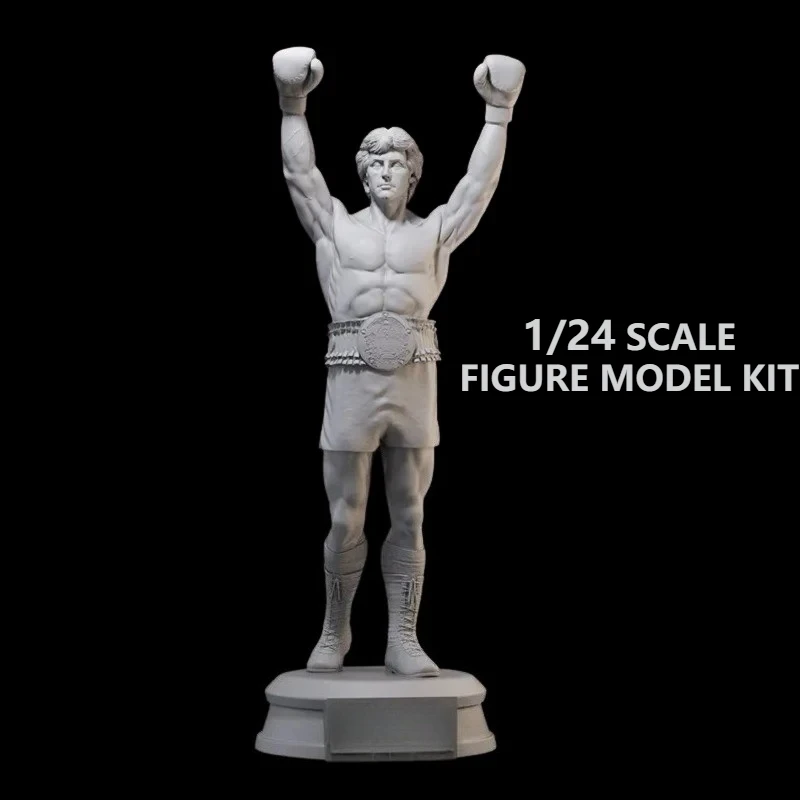 1/24 Scale DieCast Resin Figure Model Kit Classic Boxer Movie Character Diorama Model Unassembled Unpainted