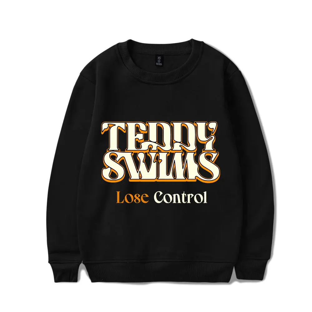 Teddy Swims Lose Control Sweater Print HipHop Long Sleeve Top Shirt Streetwear Singer Merch