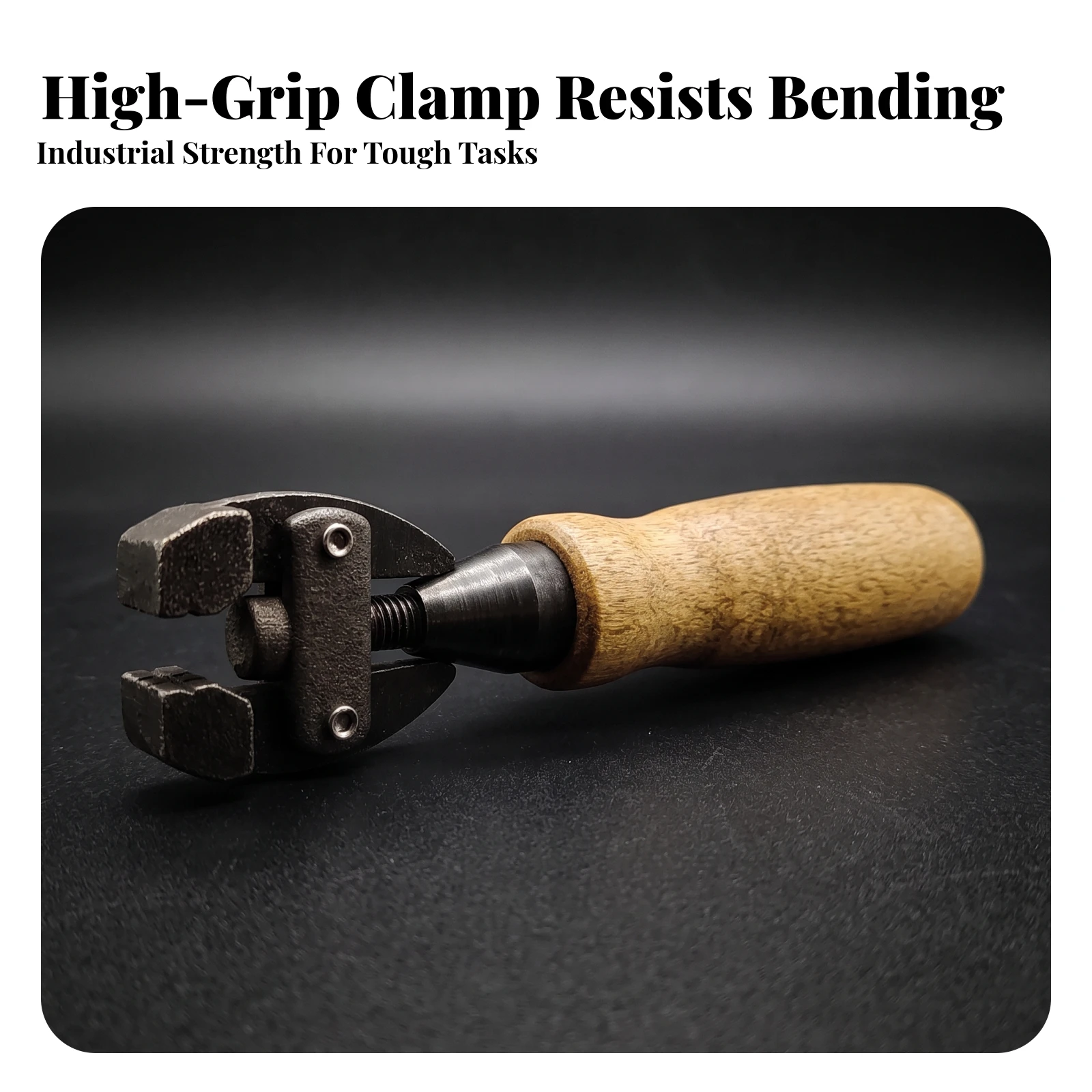 Wood Hand Screw Clamp Adjustable Handscrew Wood Clamp Clamping Tool Ergonomic Heavy-Duty for Hobbyists, Crafting, Workshop