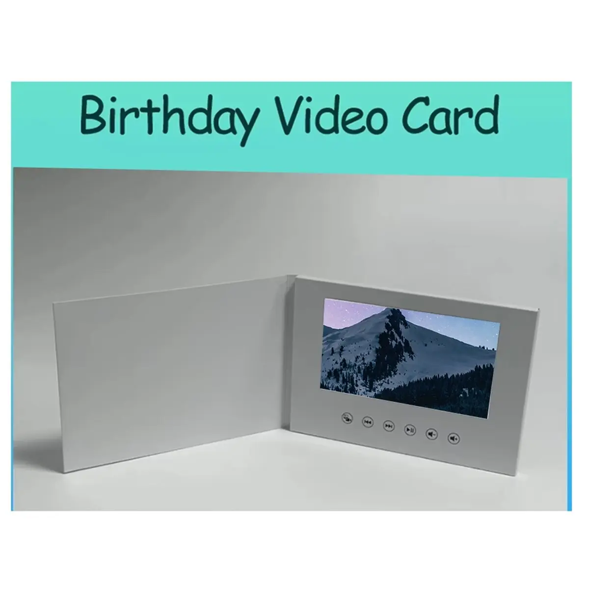 7 Inchs Birthday Video Book Card 4GB Lcd Invitation Gift Music Greeting Card Upload Videos Photos Wedding Invite