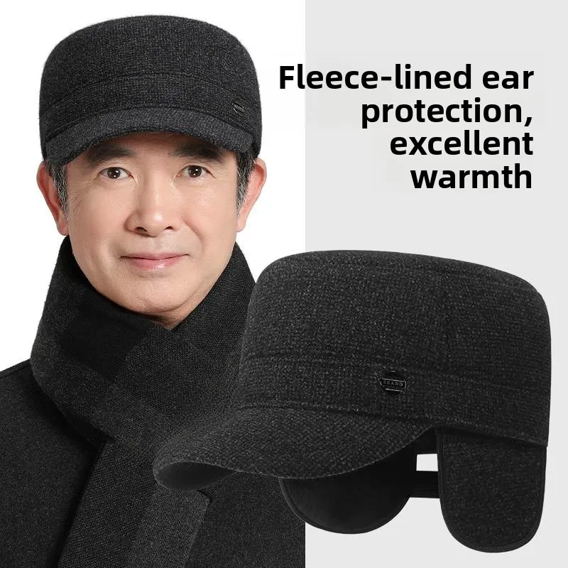 casquette-d'hiver-epaisse-pour-hommes-d'age-moyen-et-personnes-agees-chapeau-a-visiere-plate-casquette-en-coton-pour-grand-pere-protection-des-oreilles