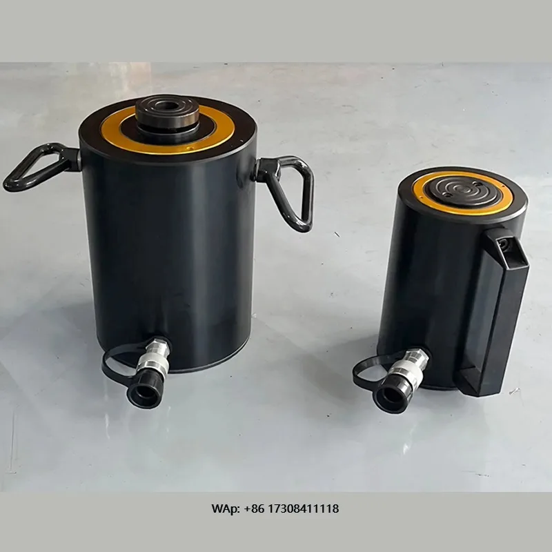 RAC-508 Aluminum Hydraulic Jack Cylinder Single Acting Design 50 Ton for Construction and Bridge Engineering