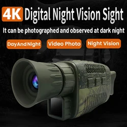 NV1000 Night Vision Device 4K Infrared Optical Night Vision Monocular Device 9 Languages 5X Digital Zoom Photo Video Playback