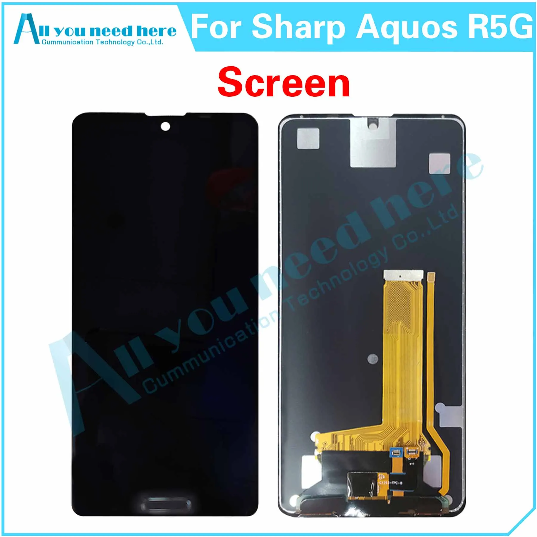 100% Test For Sharp Aquos R5 R5G SH-51A SHG01 SH-R50 LCD Display Touch Screen Digitizer Assembly Back Cover Rear Case Frame