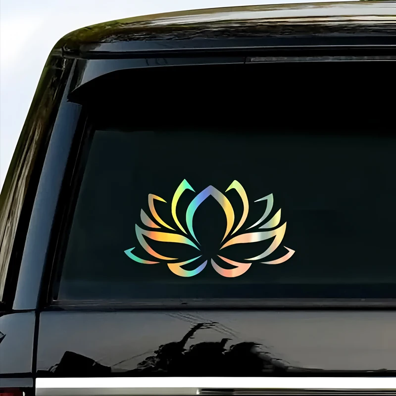 Blessing lotus blooming Decals & Bumper creative&funny stickers for cartoon fans&lover,high quality for car trucks motorcycles view 2