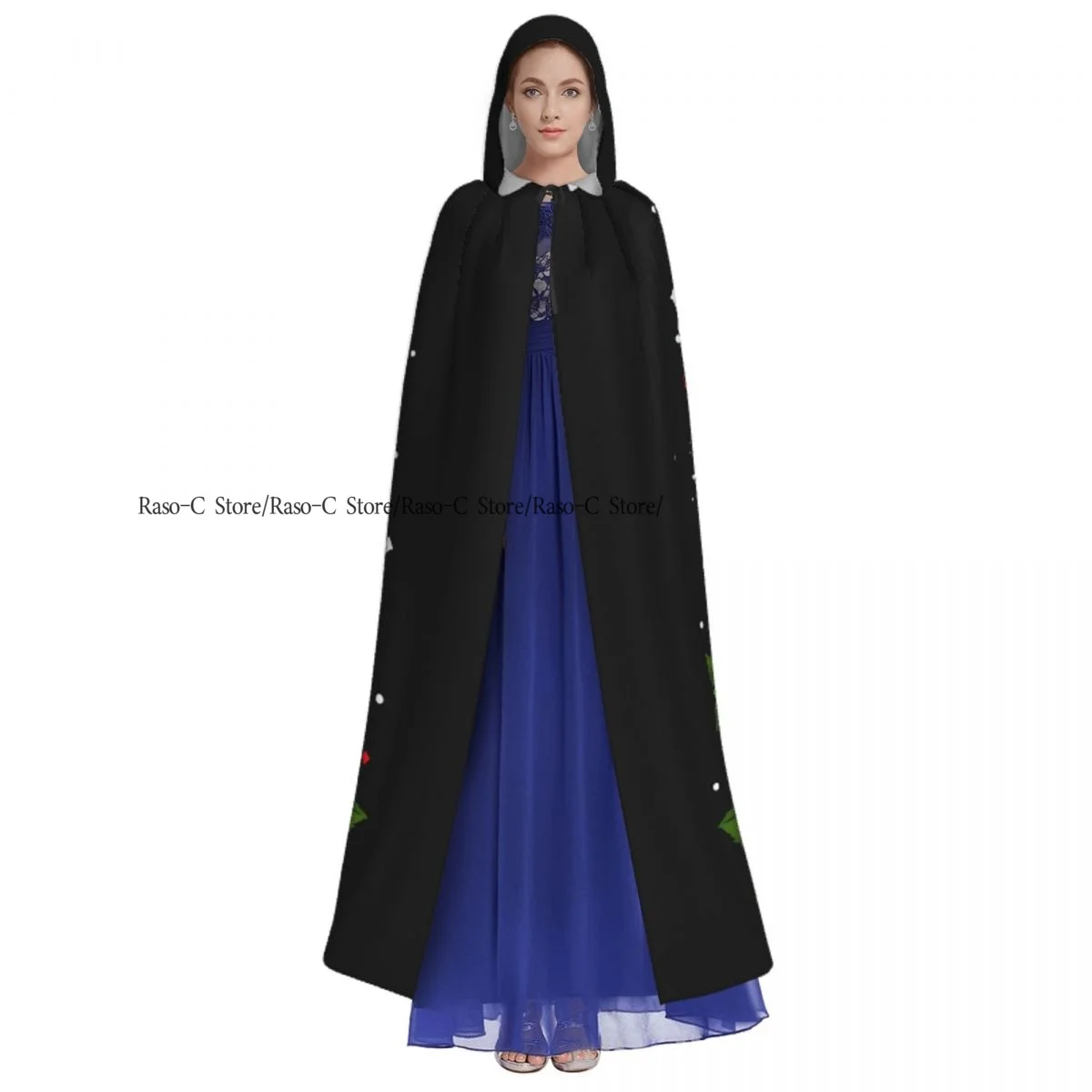 Adult Cloak Cape Hooded Our Lady Of Guadalupe Virgin Mary Medieval Costume Witch Wicca Vampire Elf Purim Carnival Party