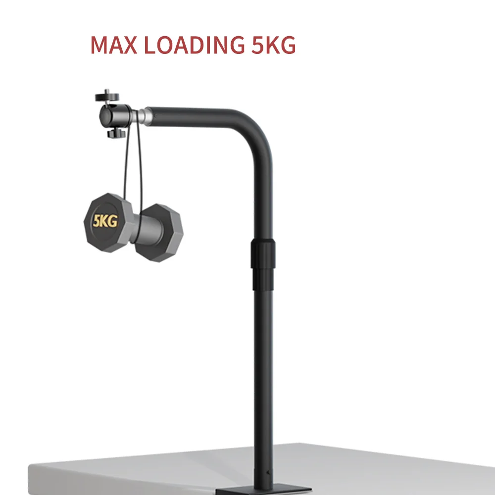 Desk C Stand Flexible Shape Mount Metal Bracket Stand 5kg Load Support Ball Head for Plate Light Projector Smartphone Camera