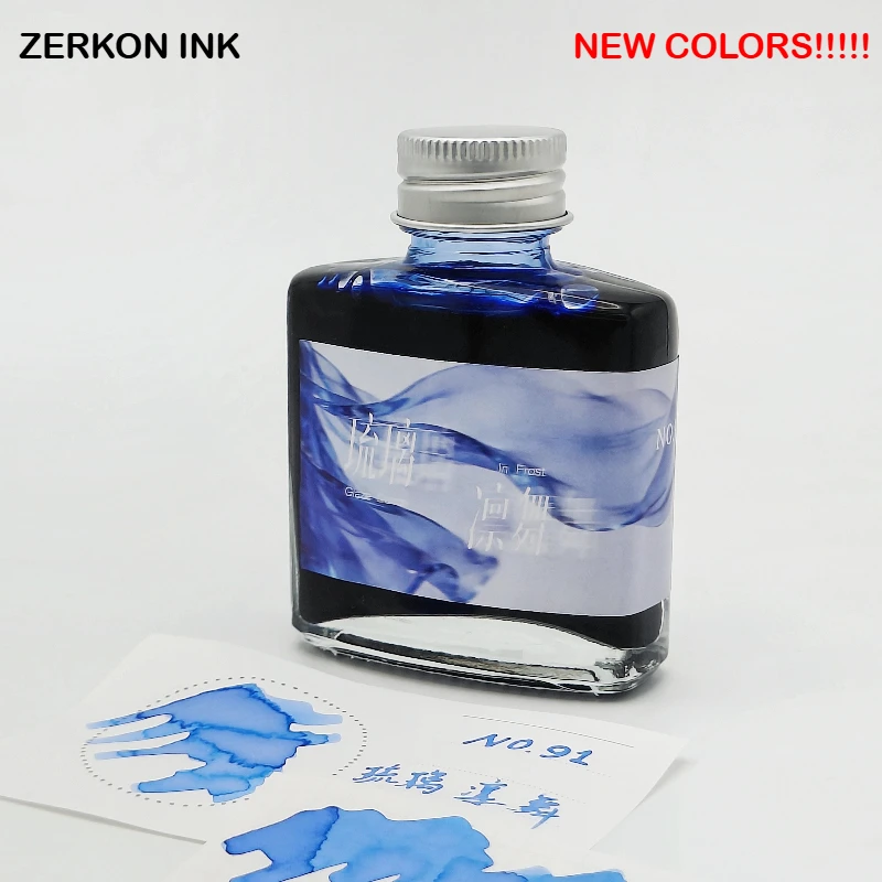 Zerkon ink 59 Colors Sheen Fountain Pen Ink 5ml Gradient Color Ink for Majohn JINHAO Hongdian Stationery School Supplies