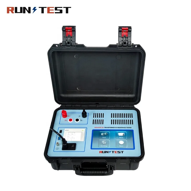 Portable Distribution other test instrument Transformer Winding Resistance Tester  Analyser 10A 20A DC Resistance Tester