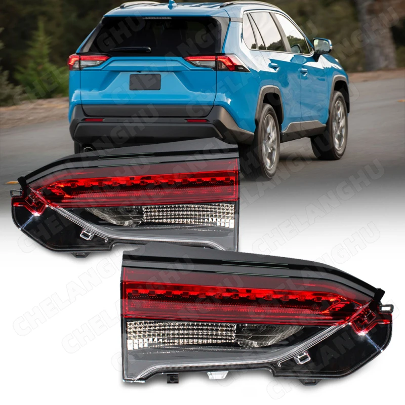 1Pair Inside Stop Parting Tail Rear Lamp light For Toyota RAV4 2019 2020 2021Car Inner Brake Taillight 81590-0R060 81580-0R060