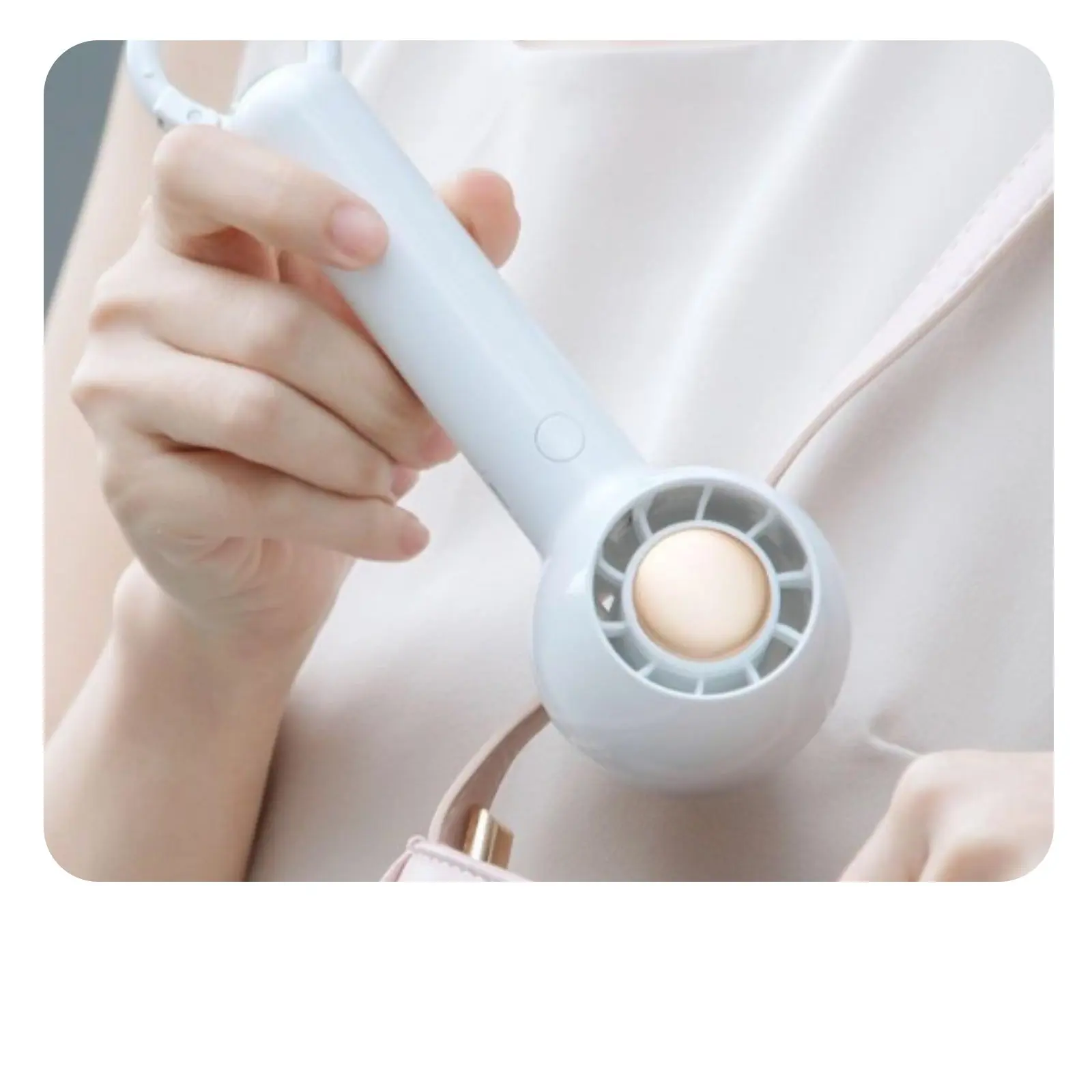 

Беспроводной портативный вентилятор без лопастей, легкий, с автоматической подставкой и креплением для подвешивания, для поездок на работу и использования на рабочем столе