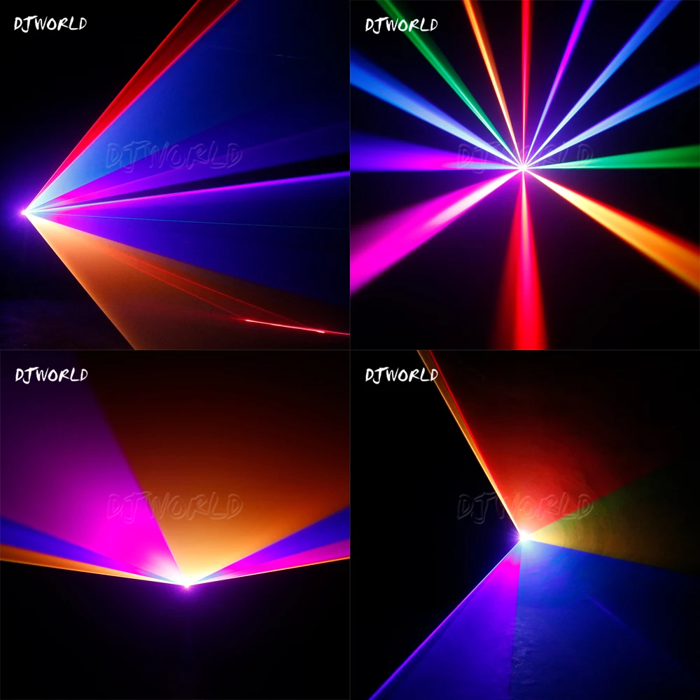 1000mW Max RGB Luce 1W Animazione a colori Scansione Proiettore di luce DJ Discoteca Bar Festa Matrimonio DMX Effetti scenici