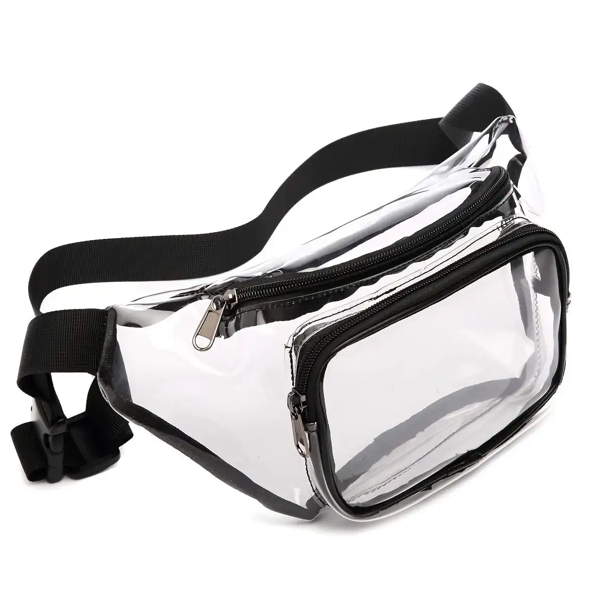 1pcPVC Waterproof Transparent Bag, Multifunctional Leisure Sports Waist Bag, Men's and Women's Fitness Travel Storage Bag