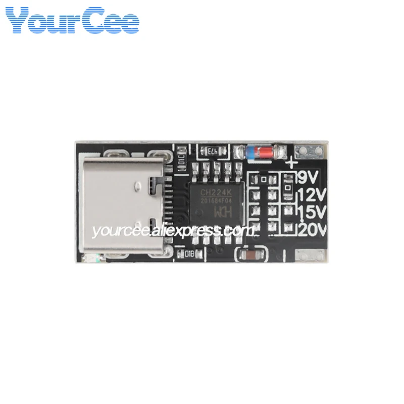 Picture 4: 10pcs/1pc PD/QC CTP9 multi-protocol decoy fast charging charger boost Step Up module 9V 12V 15V 20V adjustable TYPE-C USB