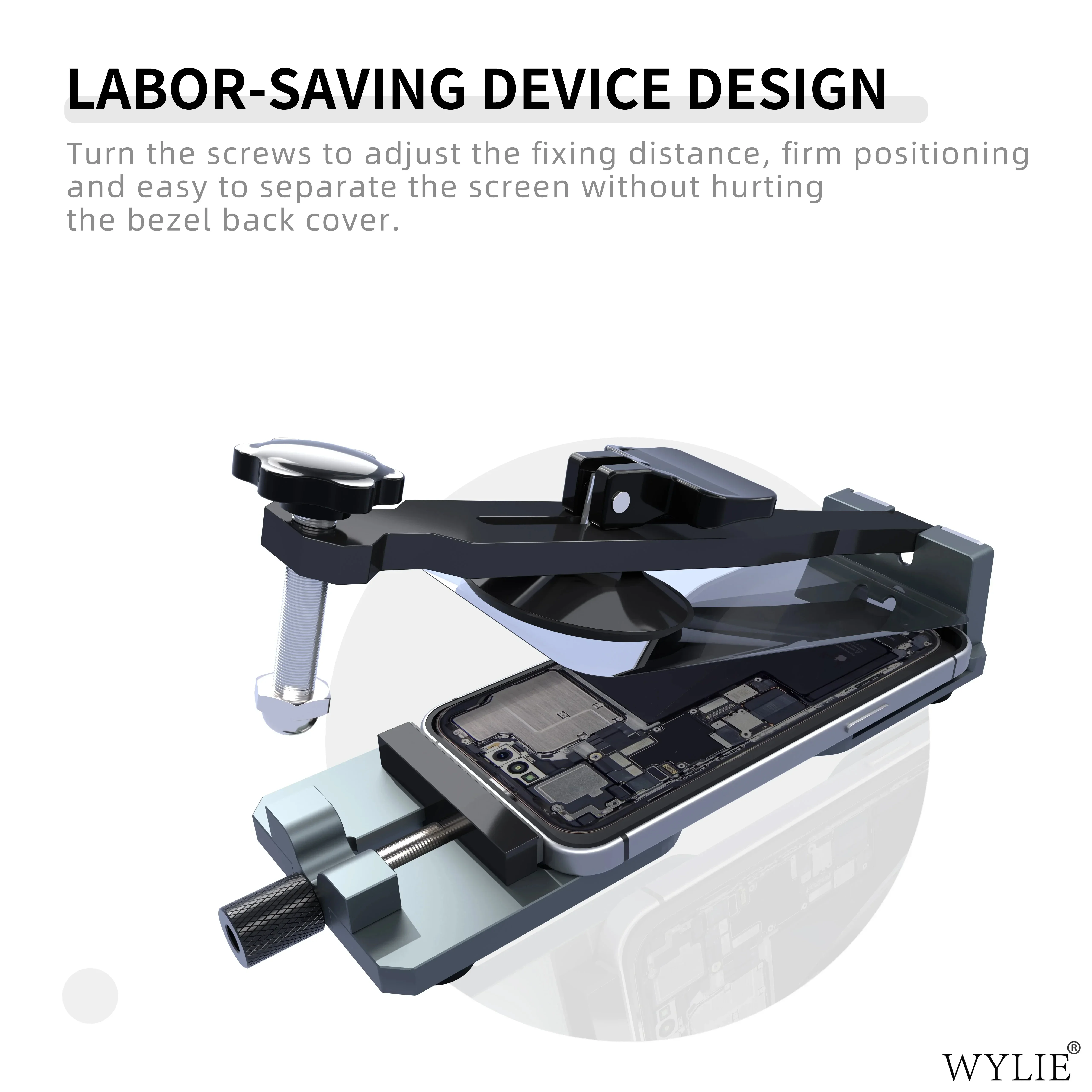 

WYLIE WL-728 LCD Screen Disassembly Separator Mobile Phone Free Heating Screen Quick Removal Clamping Fixture Repair Tools