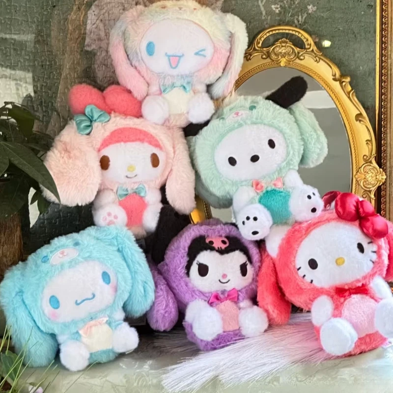 Genuine Sanrio Family The Music Cannot Support The Series of Blind Boxes Doll Ornaments Kuromi Hello Kitty Mystery Gifts Anime