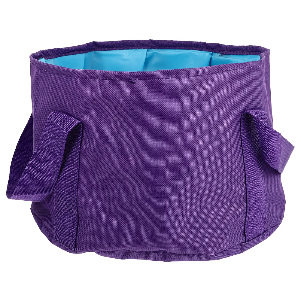 Foot Tub Folding Bath Bucket Travel Water Bottle Soaking Basin Oxford Cloth Large Storage