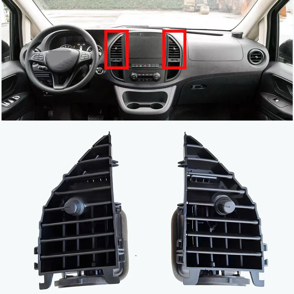 

LINGJIE A4478300654 A4478300454 A/C Air Condition Outlet Vent Nozzle Panel For Mercedes-Benz Vito V260 W447 W448 2015-2021