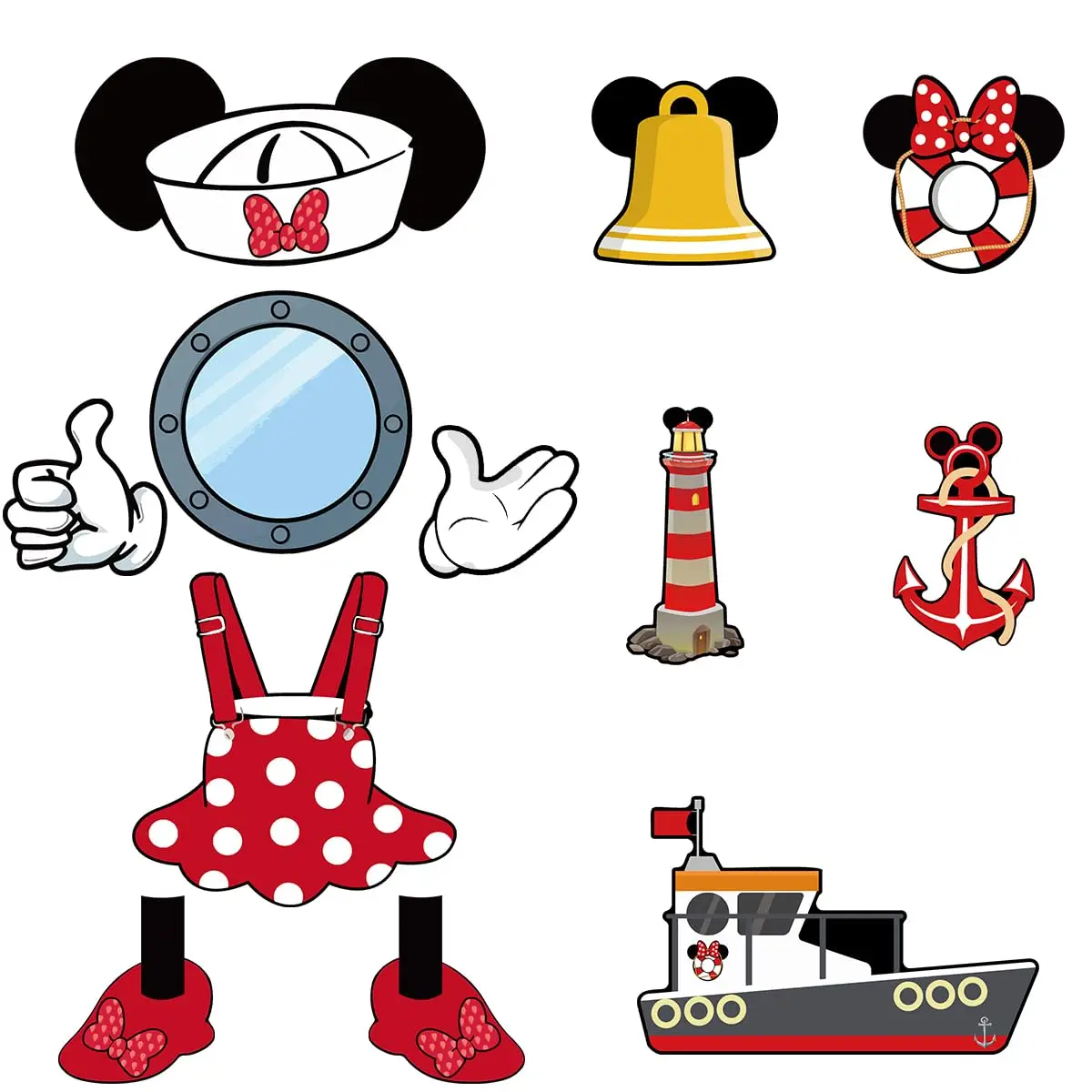 12Pcs Captain Mouse…