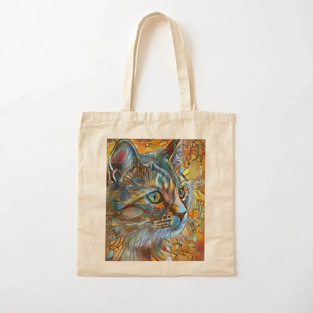 

Charly Jr, cat, chat, gato, kitten, lea roche paintings Tote Bag Shopper bag shopping trolley bag shopping