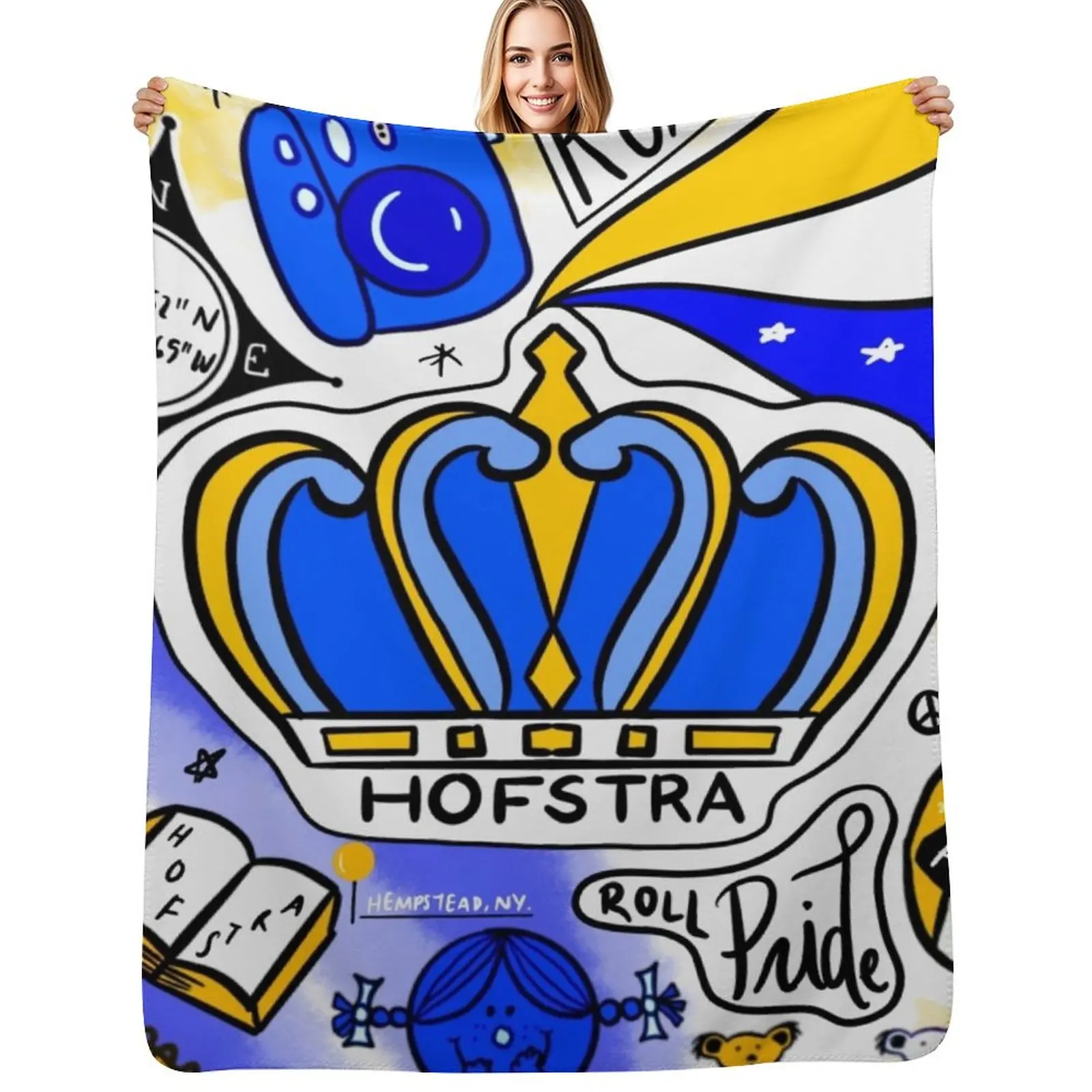

Hofstra Throw Blanket Travel Designers Decorative Sofa Extra Large Throw Blankets