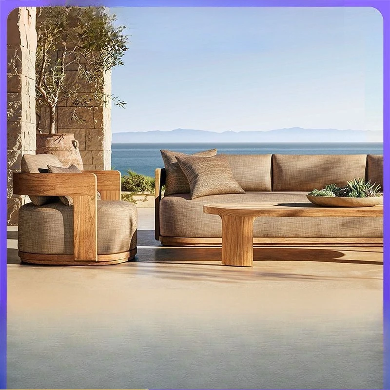 

Customizable Nordic Outdoor Sofa