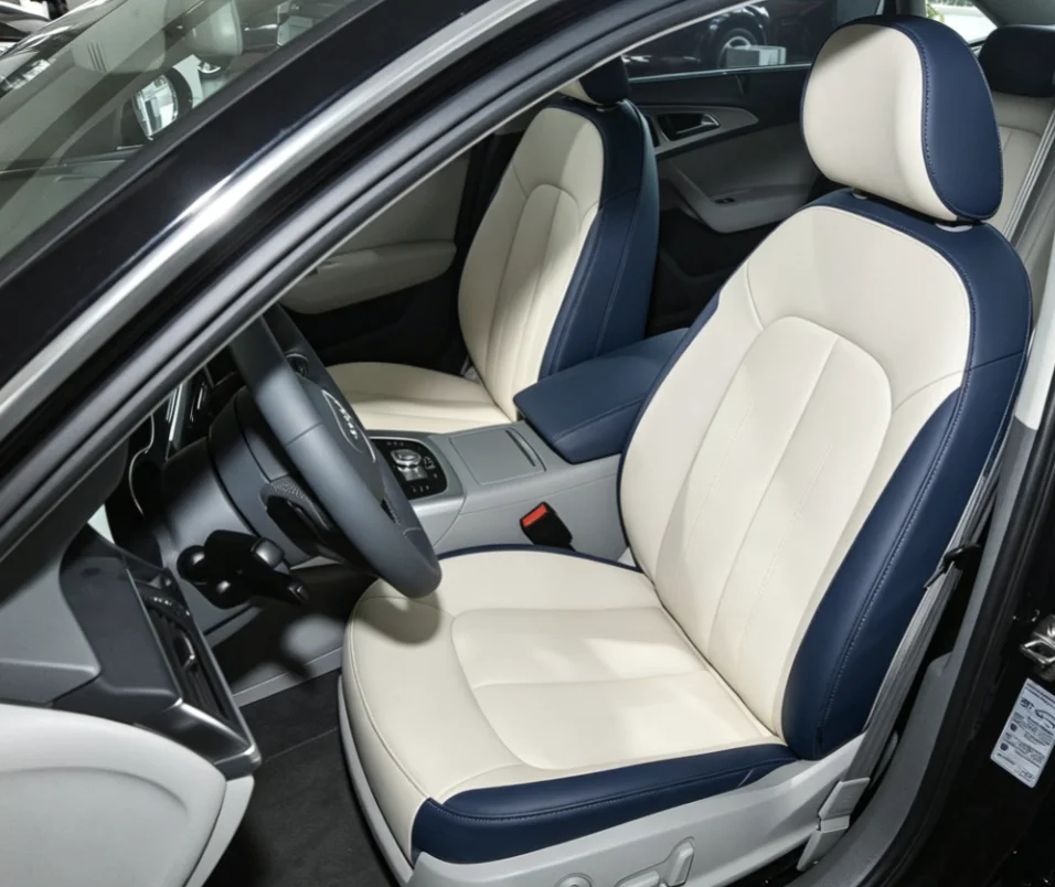 Für Audi A6 C7 2013~2017 Maßgefertigte Autositzbezüge Luxuriöses Nappaleder 100% Passgenau Innenausstattung 360 ° Vollständige Abdeckung – Detail 5