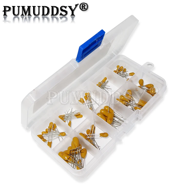 100PCS/LOT 10Value*10Pcs 16V Tantalum Capacitor Assorted Kit Box Assorstment