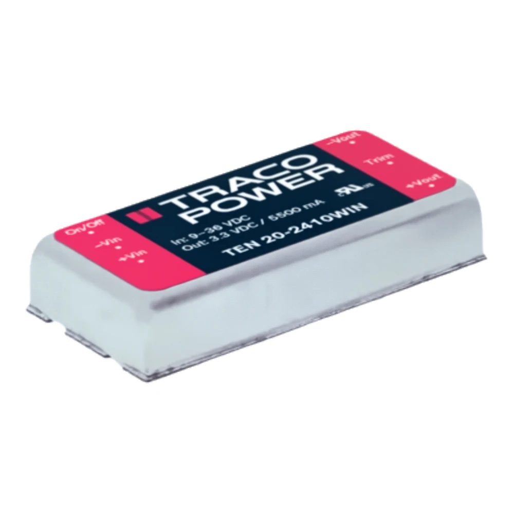 THN 15-2412WI |   محول TRACOPOWER DC/DC معزول من خلال فتحة محول DC/DC، ITE، DIP، 4:1، 15 وات، 1 مخرج، 12 فولت