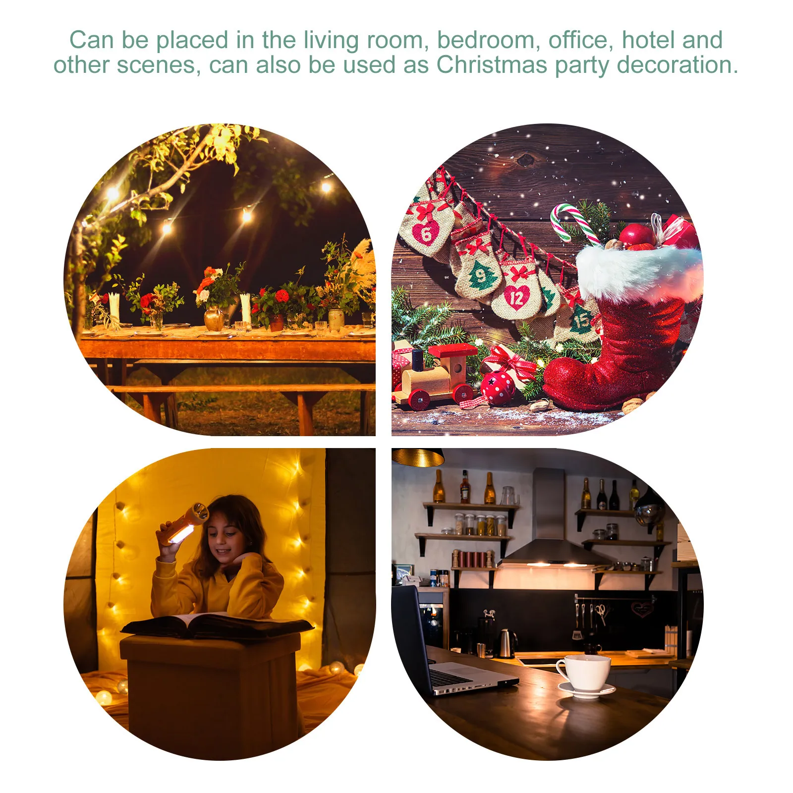 

2Pcs Christmas Adornment Santa Claus Tractor Decoration Luminous Xmas Party Decor Christmas Adornment Xmas Tree Ornament