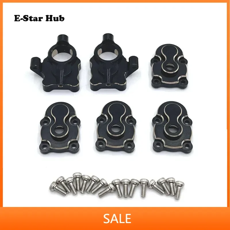 For FMS FCX24 Xiaoqi Crusher Chevrolet K5 Brass Gear cover Front axle steering cup  Counterweight 1/24 RC Crawler Car Parts