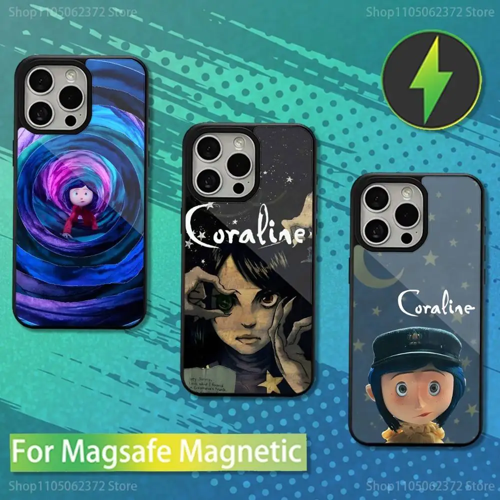 

Cartoon C-Coralines T-Tale Phone Case For iPhone 16,15,14,13,12,11,Pro,Max,Plus,Mini,Magsafe,Magnetic Wireless Charging Case