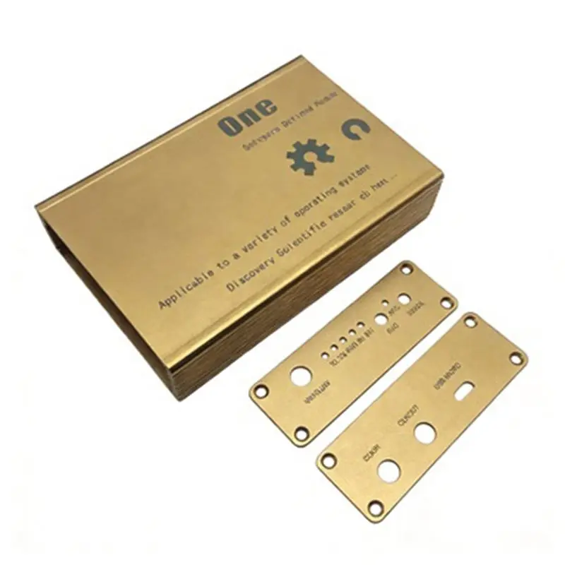 

【SURPISE】Золотой алюминиевый корпус-чехол для Hackrf One SDR (1МГц-6ГГц) - в комплект входит только корпус