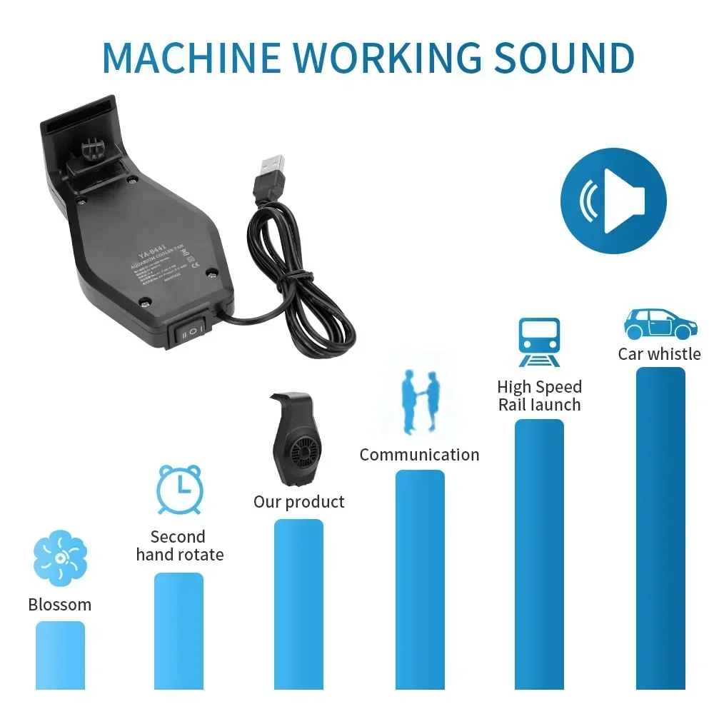 مروحة تبريد حوض السمك USB مع التحكم في السرعة، صغيرة قوية مقاومة للماء وهادئة لتبديد الحرارة لخزان نبات الروبيان لخزان الأسماك