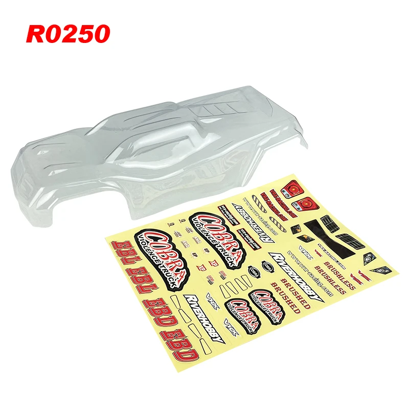 VRX RACING 1/8 Scale PVC Car Shell for Cobra RH817 AND RH818,R0249 AND R0250C fit COBRA RH818 1/8 rc car,Car body parts