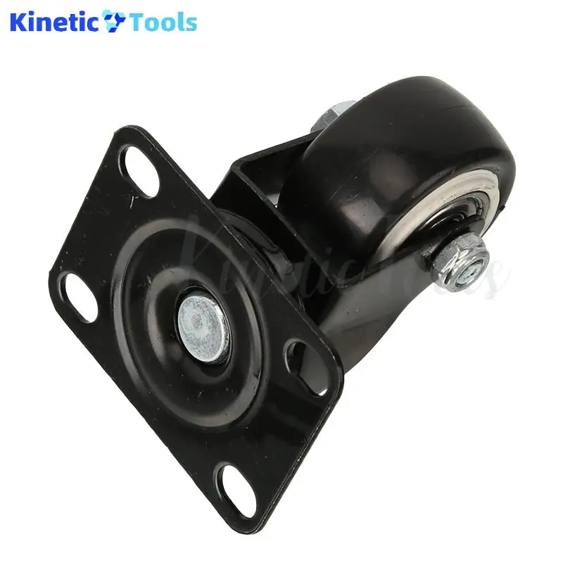 عجلة عالمية ماسية ذهبية مقاس 1.5 بوصة مع بكرة فرامل صغيرة - عجلات صامتة ومقاومة للاهتراء مصممة للمعدات الخفيفة I #5