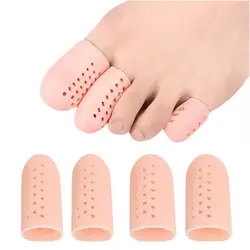 1 Pair Foot Care Silicone Finger Toe Cap Protector Cover Corn Correction Relief Tools Thumb Bunion Pain Toe Blisters Tube S D0N3