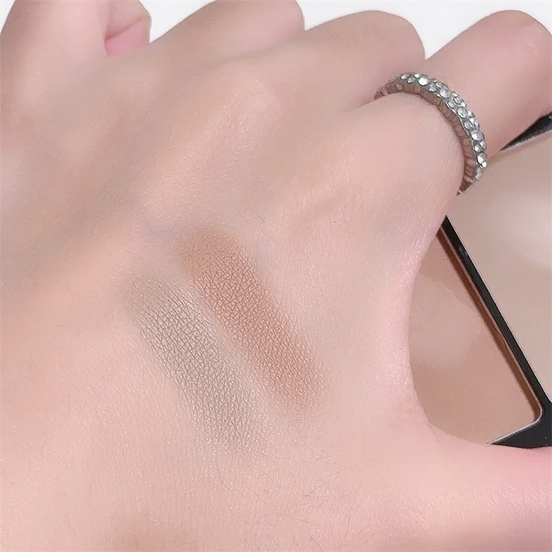 Paleta de contorno à prova d'água 2 cores iluminador blush 2 em 1 kit de maquiagem acabamento cremoso de longa duração para todos os tons de pele maquiagem