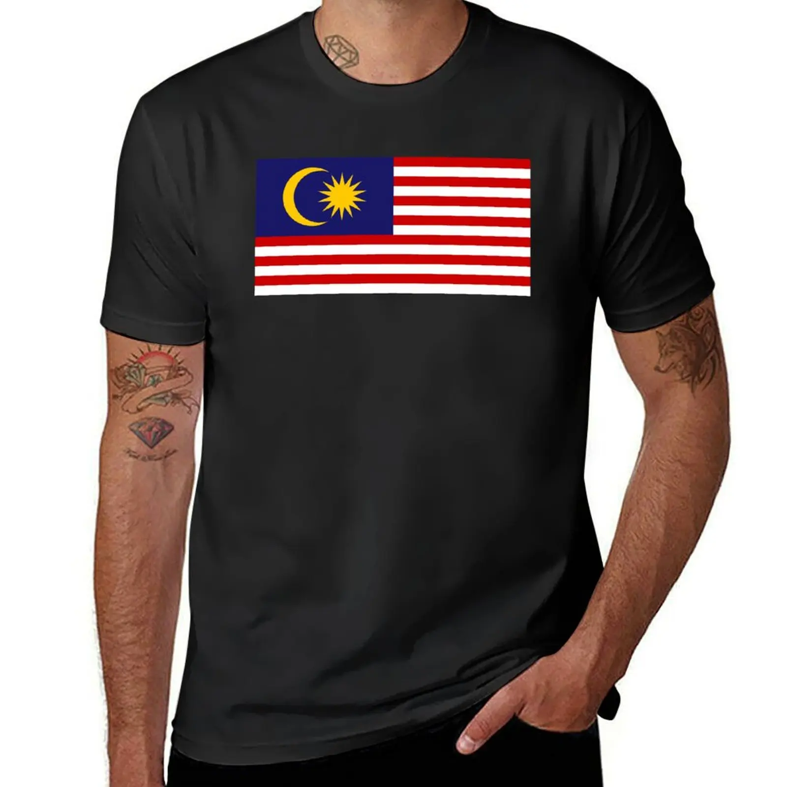 Malaysian Flag of Malaysia T-Shirt plus size tops summer top heavy weight t shirts for men