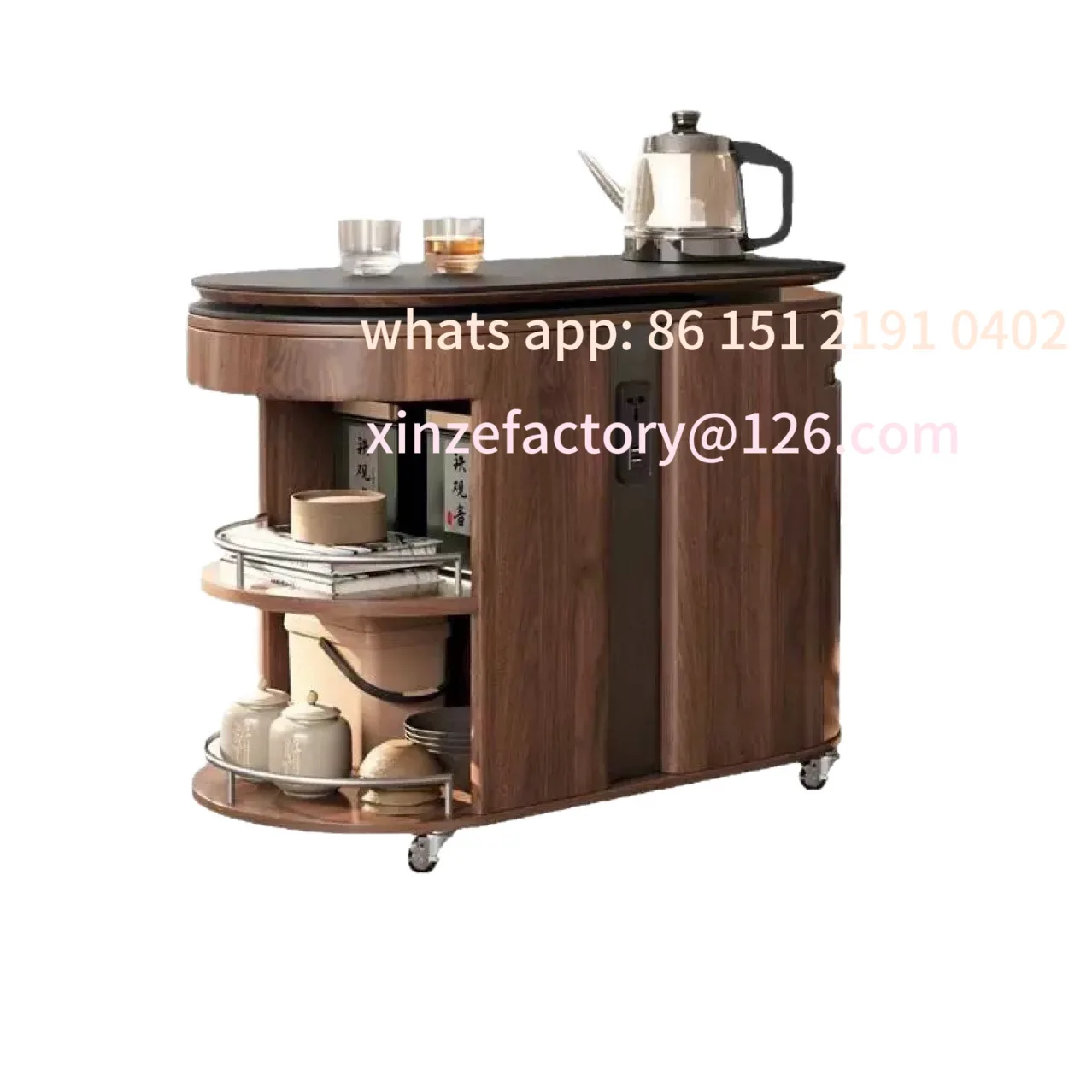 Customizable home study living room tea table tea integrated