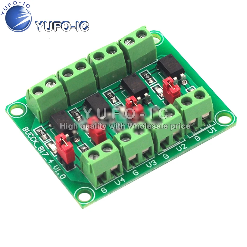 817 Optical Coupling 4S 4 Channel Voltage Isolation Plate Voltage Control Transfer Module Drive Photoelectric Isolation Module