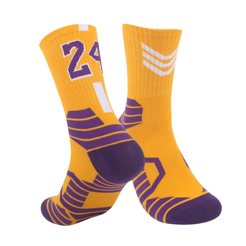 Professional Basketball Socks Sport For Kids Men Outdoor Cycling Running Climbing Fast-drying Breathable Adult Non-Slip 23 24