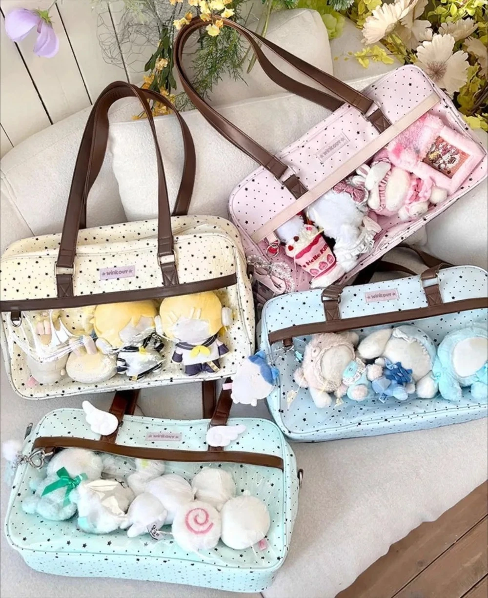 

Dot Print Ita Bags for Woman Original Sac Femme Daily Using Crossbady Bag Large Capacity Square Bolso All-match Bolsos Mujer