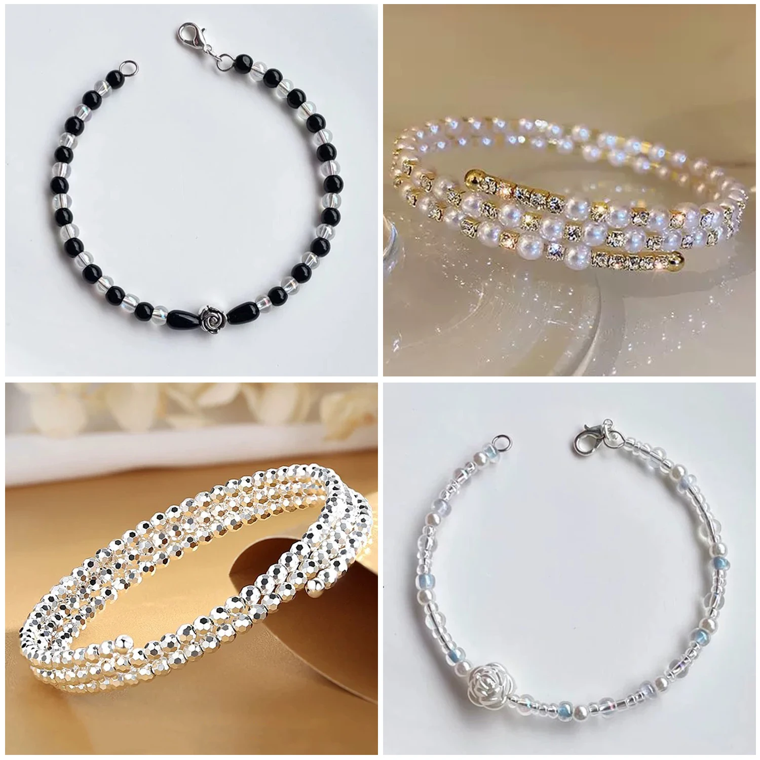 60 حلقة/مجموعة 0.6 مللي متر أسلاك الفولاذ الذاكرة DIY بها بنفسك الديكور أساور أقراط صنع المجوهرات العثور على لوازم الملحقات