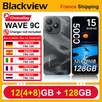 Blackview WAVE 9C [No EU Charger]  Smartphone 12(4+8)GB+128GB IPS 60Hz 5.56‘’HD+ 5000mAh Android 15 13MP+8MP Fingerprint